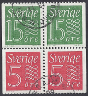 SVEZIA 1961-8 - 4 Valori -  Cifre | - Used Stamps