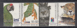 2006 Ecuador Zoo Birds Cats Complete Set Of 2 Pairs MNH - Ecuador