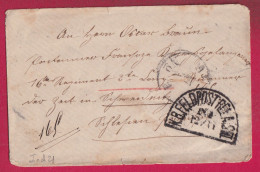 GUERRE 1870 KFELDPOST RELAIS III CACHET TYPE BAVIERE BAYEN RARE LETTRE - War 1870