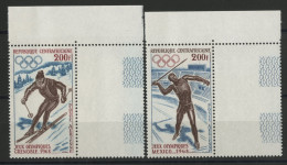 CENTRAFRIQUE Poste Aérienne N° 57 + 58 Neufs ** (MNH) Jeux Olympiques + Bord De Feuille TB - Zentralafrik. Republik