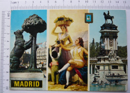 Madrid, Monumento Al Oso Y El Madrono, Goya-La Vendimia, Parque Del Retiro - Madrid