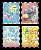 Isle Of Man 2024 Mih. 3107/10 Lunar New Year. Year Of The Dragon MNH ** - Man (Eiland)