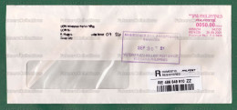 PHILIPPINES 2021 PILIPINAS - Registered Cover With 50 Pesos Meter Franking Cancellation - As Scan - Philippinen