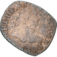 France, Henri III, Double Tournois, 1579, La Rochelle, Cuivre, TB, Gadoury:455 - 1574-1589 Henry III