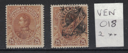 Venezuela 1899 - Yvert Lettres Recommandées 1 Et 2 Neufs SANS Charnière - Scott#F1 And F2 MNH - Venezuela