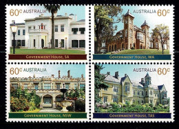 Australia 2013 Government Houses  Set As Block Of 4 MNH - Nuovi