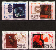 RUSSIA/USSR 1968, Minerals, Flowers, Bugs, Energy - Full Set Of MNH Stamps - Unused Stamps