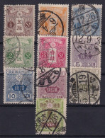 JAPAN 1914-25 - Canceled - Sc# 127-131, 133, 137, 139, 140, 145 - Usati