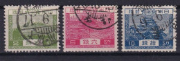 JAPAN 1926 - Canceled - Sc# 194-196 - Used Stamps