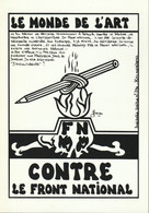 Le Monde De L'Art - Contre Le Front National  - Illustré Par,  Jacques Lardie - Tirage, 85 Exemplaires - Numéro 48 - Lardie