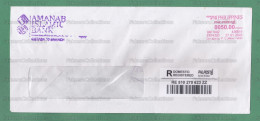 PHILIPPINES 2022 PILIPINAS - Registered Cover With 50 Pesos Meter Franking Cancellation - As Scan - Philippines