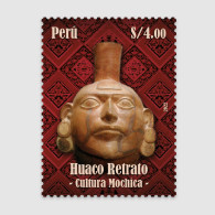 O) 2022 PERU, PREHISPANIC ARCHEOLOGY, HUACO PORTRAIT - MOCHICA CULTURE, MNH - Pérou