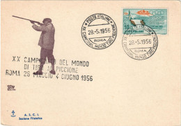 ITALIA - XX CAMPIONATO DEL MONDO DI TIRO AL PICCIONE - ROMA 26 MAGGIO 4 GIUGNO 1956 - Tiro (armi)