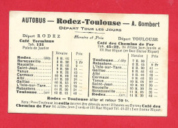 Carte Autobus - Rodez - Toulouse - Tickets - Entradas