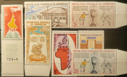 R2452/1809 - CAMEROUN - 1965 - CAISSE D'EPARGNE POSTALE FEDERALE / FOOTBALL - N°396 à 402 NEUFS** - Cameroun (1960-...)