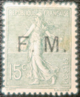 R1337/713 - FRANCE - 1901/1904 - F.M. (FRANCHISE MILITAIRE) - Type Semeuse Lignée - N°3 NEUF* - Sellos De Franquicias Militares