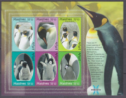 2007 Maldive Islands 4613-4618KL Birds / Penguins 10,50 € - Penguins