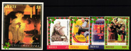 Nevis 2008-2011 Und Block 246 B Postfrisch Weihnachten #II024 - St.Kitts Und Nevis ( 1983-...)