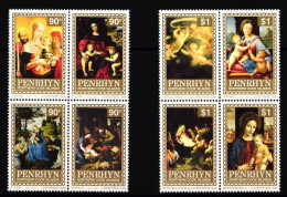 Penrhyn 567-574 Postfrisch Viererblöcke / Weihnachten #II135 - Penrhyn