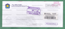 PHILIPPINES 2022 PILIPINAS - Registered Cover With 50 Pesos Meter Franking Cancellation - As Scan - Philippines