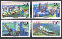 China PRC 2695-2698, MNH. Michel 2732-2735. Scenic Views Of Hong Kong, 1995. Harbor, - Usados