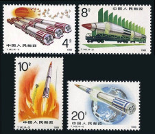 China PRC 2245-2248, MNH. Michel 2269-2272. Rocket Defense, 1989. - Unused Stamps