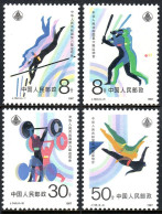 China PRC 2121-2124. MNH. Michel 2148-2151. National Games, 1987. Softball, Diving, - Unused Stamps