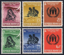 Indonesia 488-493, MNH. Michel 263-268. World Refugee Year WRY-1960. - Indonesië
