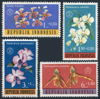 Indonesia B146-B149, MNH. Michel 376-379. 5th Social Day 1962. Orchids. - Indonesië