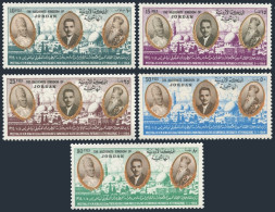 Jordan 471-475,475a, MNH. Mi 468-772,Bl.15. Paul VI,Hussein, Athenagoras. 1964. - Jordanien