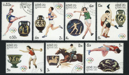Laos 766-772,CTO.Michel 973-979. Olympics Seoul-1988.Discus,Equestrian - Laos