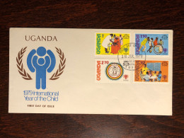 UGANDA FDC COVER 1979 YEAR UNICEF IMMUNIZATION DISABLED  HEALTH MEDICINE STAMPS - Oeganda (1962-...)