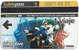 Subtepass - Argentina, SubteVive 1, N°1453 - Publicidad