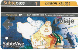 Subtepass - Argentina, SubteVive 3, N°1455 - Advertising