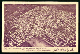 A68  MAROC CPA MEKNES - LA VILLE INDIGENE PRISE EN AVION - Sammlungen & Sammellose