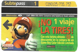 Subtepass - Argentina, Nintendo 3, N°1461 - Werbung