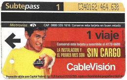 Subtepass - Argentina, Cablevisión 1, N°1463 - Advertising