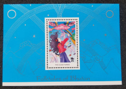 Bhutan Folktales Cloud Fairy 1996 Folk Tales Rainbow Angel (ms) MNH - Bhutan