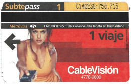 Subtepass - Argentina, Cablevisión 6, N°1468 - Advertising