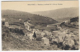 TROIS-PONTS : Panorama Et Confluent De La Salm Et De L'Amblève - Trois-Ponts