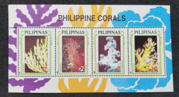 Philippines Corals 1994 Reef Underwater Ocean Marine Life Coral (ms) MNH - Philippinen