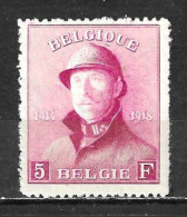 177**  Roi Albert Casqué - Bonne Valeur - MNH** - COB 440 - Vendu à 14% Du COB!!!! - 1919-1920 Trench Helmet