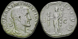 Maximinus I Thrax Sestertius Fides Standing  Facing - L'Anarchie Militaire (235 à 284)