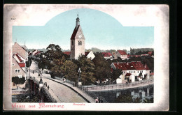 AK Merseburg, Blick Richtung Neumarkt Mit Kirche  - Merseburg