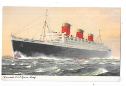 CUNARD - QUEEN MARY - TOUL 4 - - Paquebots