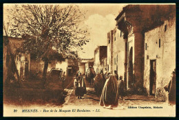 A68  MAROC CPA MEKNES - RUE DE LA MOSQUEE EL BERDAINE - Collezioni E Lotti