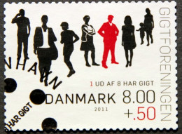 Denmark 2011     MiNr.1633A   Danish Rheumatism Association   ( Lot  K 707 ) - Gebruikt