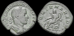 Gordian III AE Sestertius Fortuna Seated Left - L'Anarchie Militaire (235 à 284)