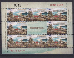 MONTENEGRO 2023,EUROMED POSTAL,MEDITERRANEAN FESTIVALS,HERCEG NOVI,WIGNETTE,SHEET,,MNH - Montenegro