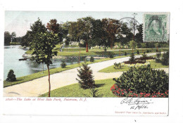 PATERSON - ETATS UNIS - CPA DOS SIMPLE De 1906 - The Lake At West Side Park - TOUL 4 - - Paterson